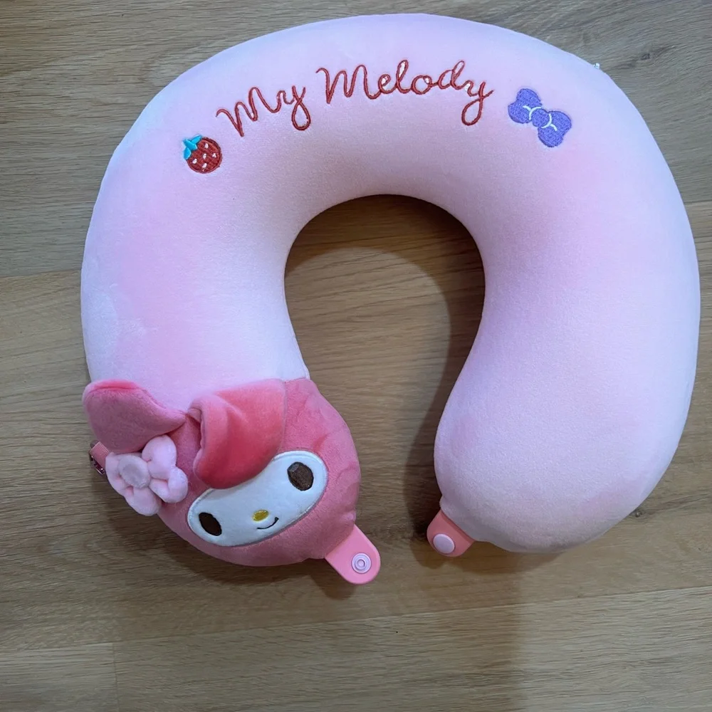 Sanrio My Melody and Cinnamoroll Neck Pillows - Pink and Light Blue